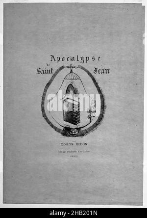 Frontispiz to Apocalypse de Saint-Jean, Odilon Redon, französisch, 1840-1916, Japan paper, 1899, 9 3/16 x 7 15/16 Zoll, 23,3 x 20,2 cm Stockfoto