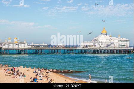 Blick auf Eastbourne Pier in Eastbourne UK Stockfoto
