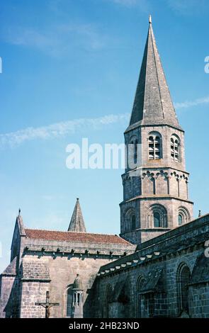 Collégiale Saint-Pierre Kirche, Saint-Pierre du Dorat, Haute-Vienne, Frankreich 1976 Stockfoto