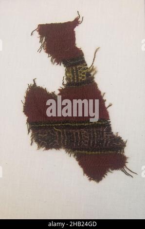 Textilfragment, unbestimmt, Kamelidfaser, 1400-1700 oder unbestimmt, kolonialer oder später Horizont, 10,0 x 17,0 cm Stockfoto