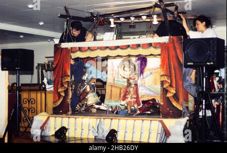 Figli d’Arte Cuticchio, die Oper der Puppe, Marionette Puppentheater, Sicliy, Italien 1999 Stockfoto