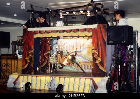 Figli d’Arte Cuticchio, die Oper der Puppe, Marionette Puppentheater, Sicliy, Italien 1999 Stockfoto