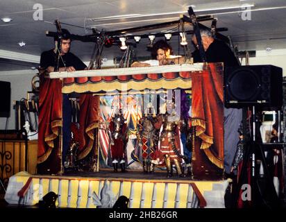 Figli d’Arte Cuticchio, die Oper der Puppe, Marionette Puppentheater, Sicliy, Italien 1999 Stockfoto