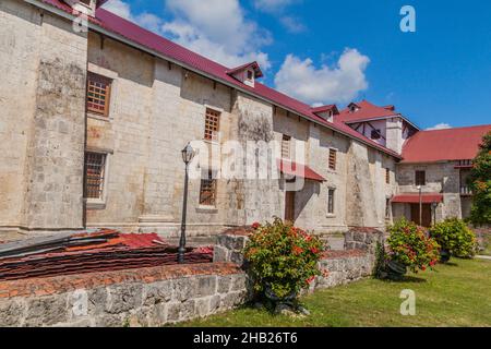 Baclayon Kirche auf Bohol Insel, Philippinen Stockfoto