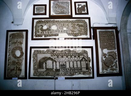 Bardo Nationalmuseum, Tunis, Tunesien 1998 - Römische Mosaiken Stockfoto