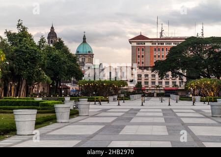 Parken Sie im Fort Santiago im Distrikt Intramuros von Manila, Philippinen Stockfoto