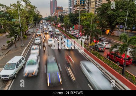 Roxas Boulevard im Ermita Bezirk in Manila, Philippinen Stockfoto