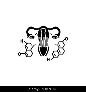 Stimulation durch Hormone Farbliniensymbol. Planung einer Schwangerschaft. Piktogramm für Webseite, mobile App, Promo. UI UX GUI Design-Element. Bearbeitbare Kontur. Stock Vektor