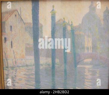 The Blue Posts, Allen Tucker, American, 1866-1939, Öl auf Leinwand, 1905, 24 x 28 1/16 Zoll, 61 x 71,2 cm Stockfoto