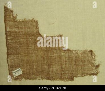 Textile Fragment, unbestimmt, Kamelidfaser, 10 × 11 Zoll, 25,4 × 27,9 cm Stockfoto