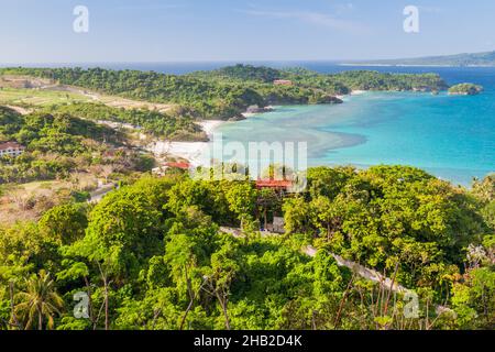 Luftaufnahme der Insel Boracay, Philippinen Stockfoto