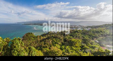Luftaufnahme der Insel Boracay, Philippinen Stockfoto