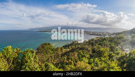 Luftaufnahme der Insel Boracay, Philippinen Stockfoto