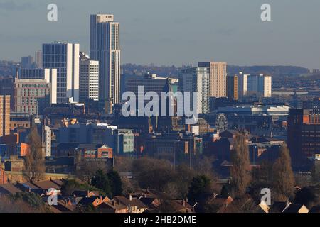 Blick auf die Studentenwohnungsgebäude im Arena Quarter im Stadtzentrum von Leeds Stockfoto