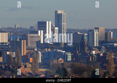 Blick auf die Studentenwohnungsgebäude im Arena Quarter im Stadtzentrum von Leeds Stockfoto