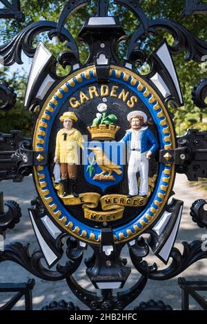 Iron Gate in Halifax Public Gardens, Halifax, Nova Scotia, Kanada Stockfoto