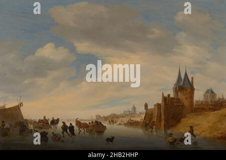 Winterlandschaft bei Arnhem, Salomon van Ruysdael, 1653 Stockfoto