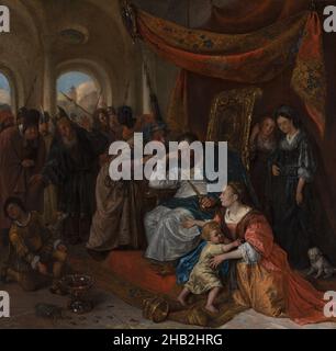 Moses und Pharaos Krone, Jan Steen, c. 1670 Stockfoto