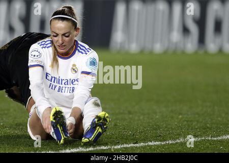 Madrid, Spanien. 16th Dez 2021. Kosovare Asllani (9, Real Madrid) während des UEFA Women's Champions League Gruppenbühnensiegs Real Madrid und WFC Kharkiv im Estadio Alfredo di Stefano in Madrid, Spanien Alberto Sáenz Molina/SPP Credit: SPP Sport Press Photo. /Alamy Live News Stockfoto