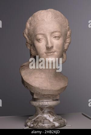 Madame du Barry, Jean Baptiste Lemoyne II, Französisch, 1704–1778, Jeanne Bécu, c.1771, Terrakotta, hergestellt in Frankreich, Europa, Keramik, Skulptur, Skulptur: 14 x 8 x 10 1/4 Zoll (35,6 x 20,3 x 26 cm Stockfoto