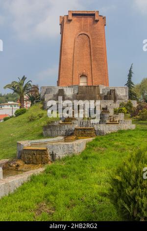 LAHIJAN, IRAN - 8. APRIL 2018: Iranisches Teemuseum in Lahijan, Provinz Gilan, Iran Stockfoto