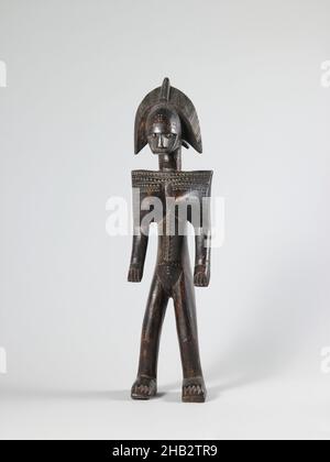 Weibliche Figur (nyeleni), nicht identifizierte Bamana Künstlerin, Ende 19th–Anfang 20th Jahrhundert, Holz, Koulikoro Region, Westafrika und die Guinea-Küste, Mali, Afrika, Skulptur, 17 1/8 Zoll (43,5 cm Stockfoto