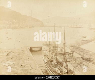 Lyttelton, Burton Brothers Studio, Fotostudio, um 1880, Dunedin, Schwarzweiß-Fotografie Stockfoto