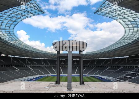 Berühmtes Olympiastadion in Berlin, gebaut für die Olympischen Spiele 1936, Deutschland Stockfoto