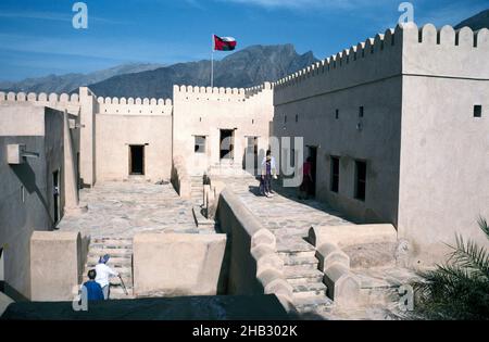 Nakhal Fort historische Festung in Al Batinah Region, Oman, Arabische Halbinsel 1998 Stockfoto