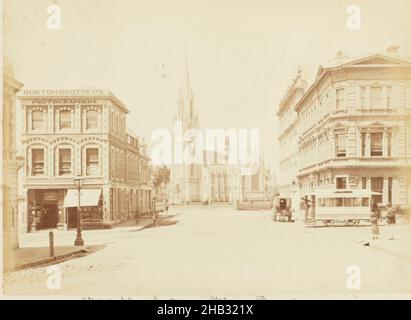 Erste Kirche, Moray Place, Dunedin. Aus dem Album: Neuseeländisches Album, Burton Brothers Studio, Fotograf, um 1880, Dunedin, Albumin-Prozess Stockfoto