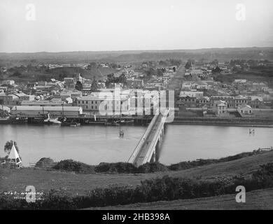 Wanganui, Burton Brothers Studio, Fotostudio, Dunedin, Schwarzweiß-Fotografie Stockfoto