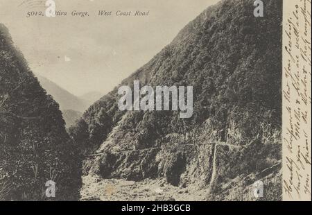 Otira Gorge, West Coast Road, Muir & Moodie Studio, 1900-1903, Westküste Stockfoto