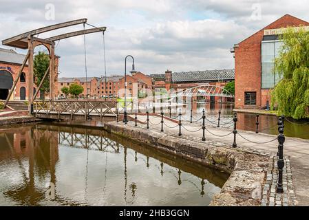 Castlefield ist ein innerstädtischer Bereich von Manchester, im Nordwesten Englands Stockfoto