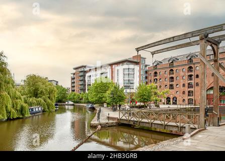 Castlefield ist ein innerstädtischer Bereich von Manchester, im Nordwesten Englands Stockfoto