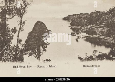 Half Moon Bay, Stewart Island, Muir & Moodie Studio, Fotostudio, 1900-1903, Dunedin Stockfoto