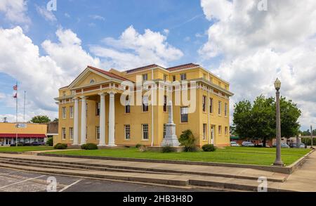 Linden, Texas, USA - 28. Juni 2021: Das Cass County Courthouse Stockfoto