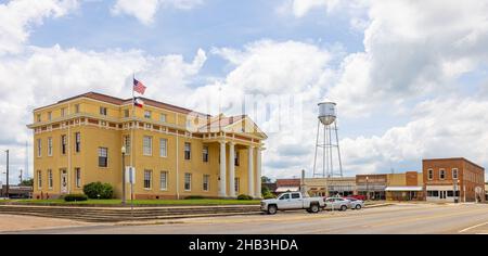 Linden, Texas, USA - 28. Juni 2021: Das Cass County Courthouse Stockfoto