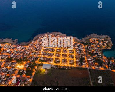 SA Coma, S'Illot, Mallorca, Spanien Abendfotos von Drone. Luftbilder von Mallorca Island! Stockfoto