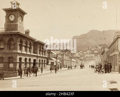 Lyttelton, Burton Brothers Studio, Fotostudio, 1880s, Dunedin, Schwarzweiß-Fotografie Stockfoto