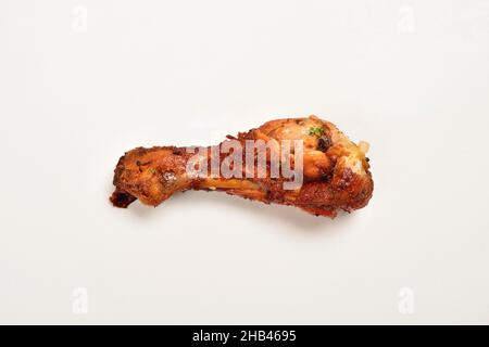 Chicken Tangri isoliert auf weißem Hintergrund, Tangri Kebab Stockfoto