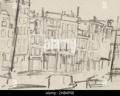 Seite 27 und Seite 28 aus einem Skizzenbuch mit 32 Seiten, Blick auf die Prinsengracht in Amsterdam zwischen Lauriergracht und Rozengracht., Zeichner: George Hendrik Breitner, Amsterdam, 1886 - c. 1891, George Hendrik Breitner, 1886 - c. 1891 Stockfoto