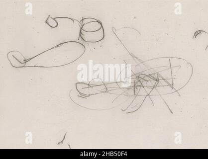 Blatt 10 recto aus Skizzenbuch LIII mit 10 Blättern, Figurentstudien, Isaac Israelels, 1875 - 1934 Stockfoto