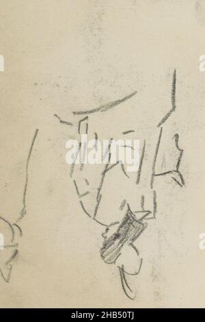 Blatt 21 recto aus Skizzenbuch LIX mit 21 Blättern, Reiter, rückseite gesehen, Isaac Israelels, 1887 - 1934 Stockfoto