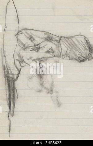 Seite 50 aus einem Skizzenbuch mit 38 Seiten, Figurenkripp, Zeichner: George Hendrik Breitner, Amsterdam, 1893, George Hendrik Breitner, 1893 Stockfoto