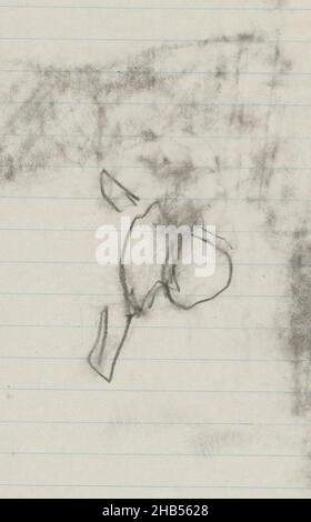 Seite 49 aus einem Skizzenbuch mit 38 Seiten., Studie, Zeichner: George Hendrik Breitner, Amsterdam, 1893, George Hendrik Breitner, 1893 Stockfoto