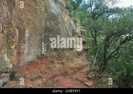 Höhle von Nialó de Montblanc in der Region Conca de Barbera Provinz Tarragona, Katalonien, Spanien Stockfoto