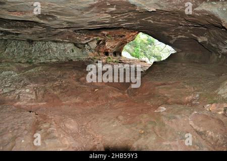 Höhle von Nialó de Montblanc in der Region Conca de Barbera Provinz Tarragona, Katalonien, Spanien Stockfoto