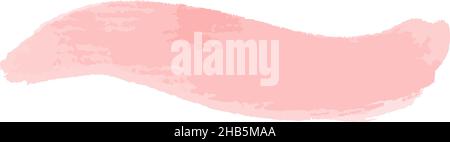 Strukturierter, gewellter Pinselstrich in Pink Stock Vektor