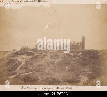 Britannia Barracks, Mousehhold Heath, Norwich, England, Britannia Barracks ist ein großer Komplex, der als Armeehüter und vor kurzem als Gefängnis diente. Mousehhold Heath ist ein Heide- und Waldgebiet im Nordosten Norwich, England. Ein Heide- und Waldgebiet im Nordosten Norwich, England Stockfoto