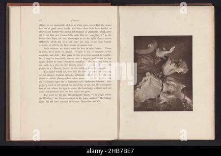 Fotoreproduktion eines Drucks nach einem Gemälde, zeigt eine Mutter mit Kind, Hersteller: Anonym, anonym, c.. 1861 - in oder vor 1871, Papier, Höhe 120 mm × Breite 156 mm Stockfoto